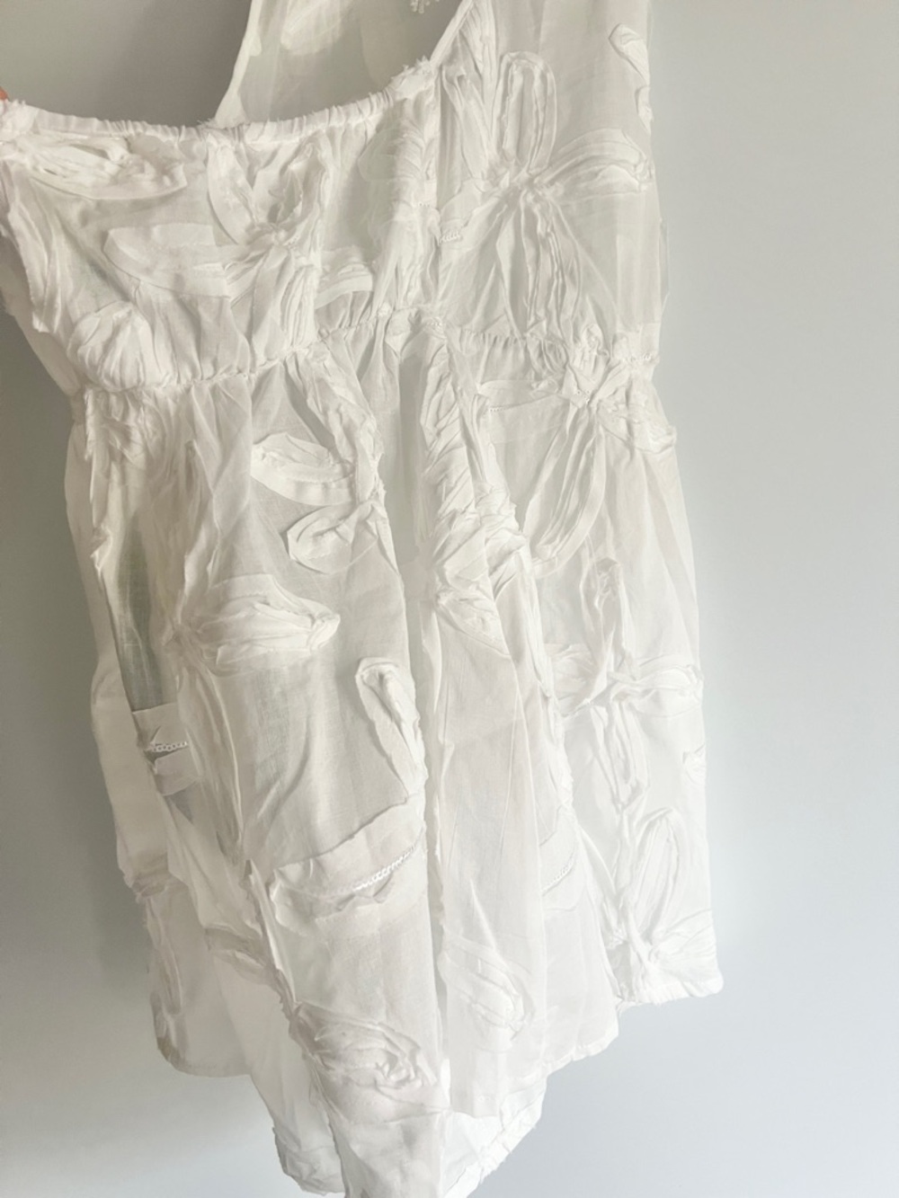 FARM Rio White Embroidered Coast Stars Tie-Neck Swimwear Romper Size M - Picture 10 of 12